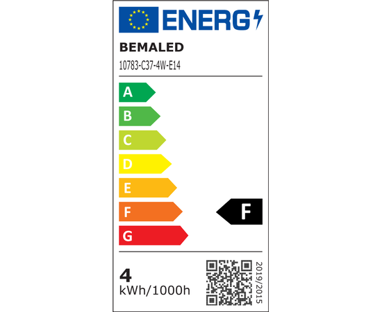 Λάμπα Led E14 4W  Warm White / Θερμό Candle