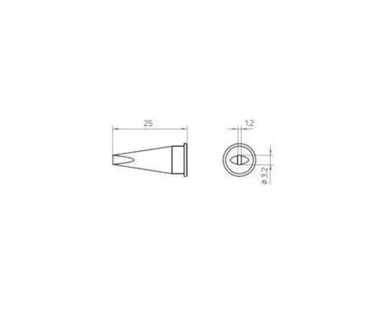 LHT-E Μύτη με πλατύ ρύγχος για κολλητήρια Weller WSP-150