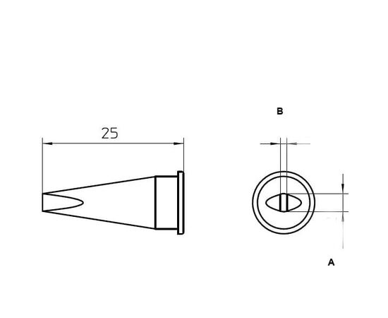 LHT-C Μύτη με πλατύ ρύγχος για κολλητήρια Weller WSP-150