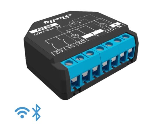 Shelly Plus 2PM Διπλός Διακόπτης με μέτρηση κατανάλωσης wifi & bluetooth 2x10A