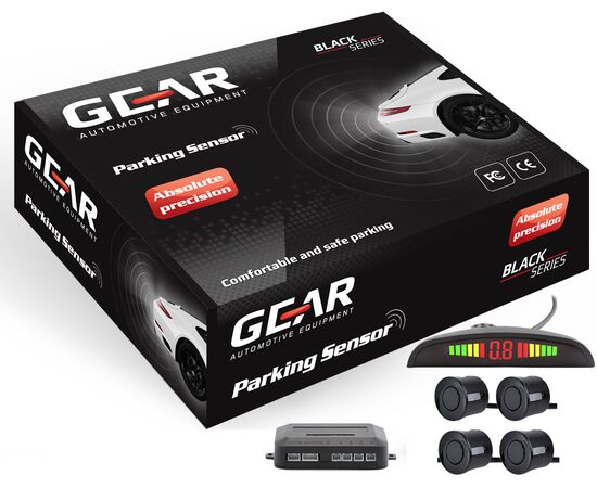 QΚ-4092 GEAR Αισθητήρες Παρκαρίσματος (4 διαιρούμενα + οθόνη)